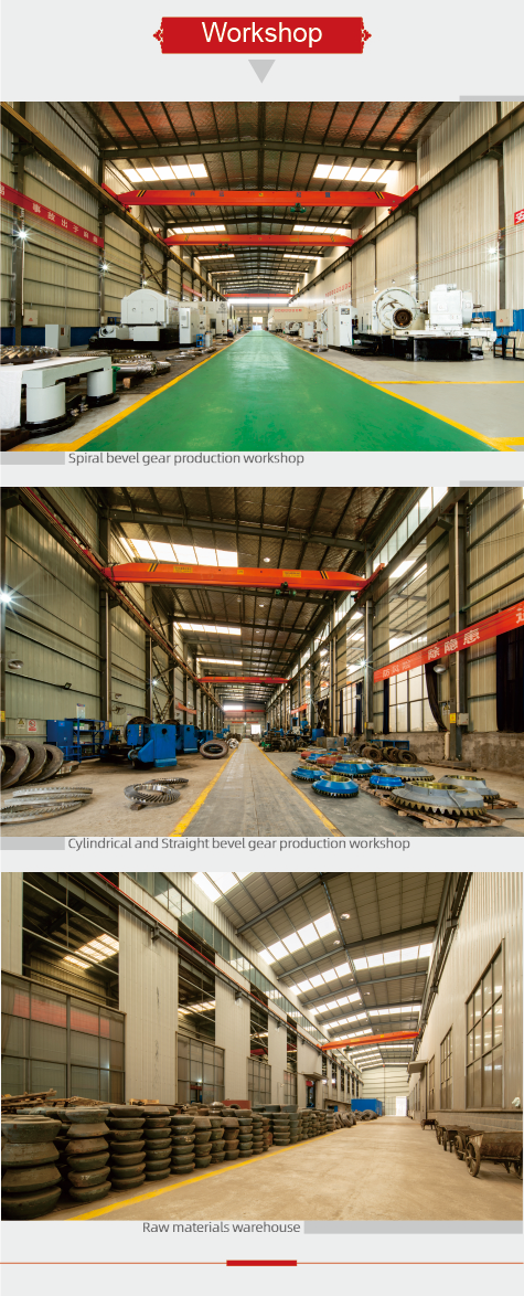 high quality large gear crusher reducer accessories large diameter bevel gear large module gear