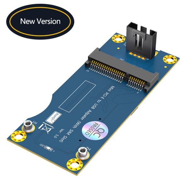 Mini PCI-E to Motherboard USB 9PIN Header Wireless Adapter Card With 1 Standard SIM Slot for GSM 3G 4G LTE WWAN Module