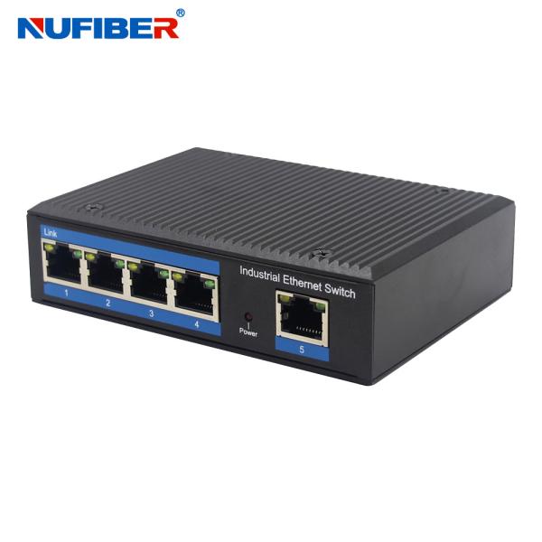 Din Rail 5 port UTP RJ45 Ethernet Network Switch IP40 For CCTV IP Camera Unmanaged Industrial Switch