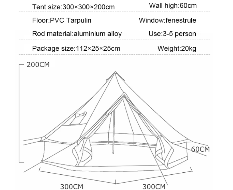 Наружная палатка для кемпинга водонепроницаемая хлопчатобумажная палатка для одежды