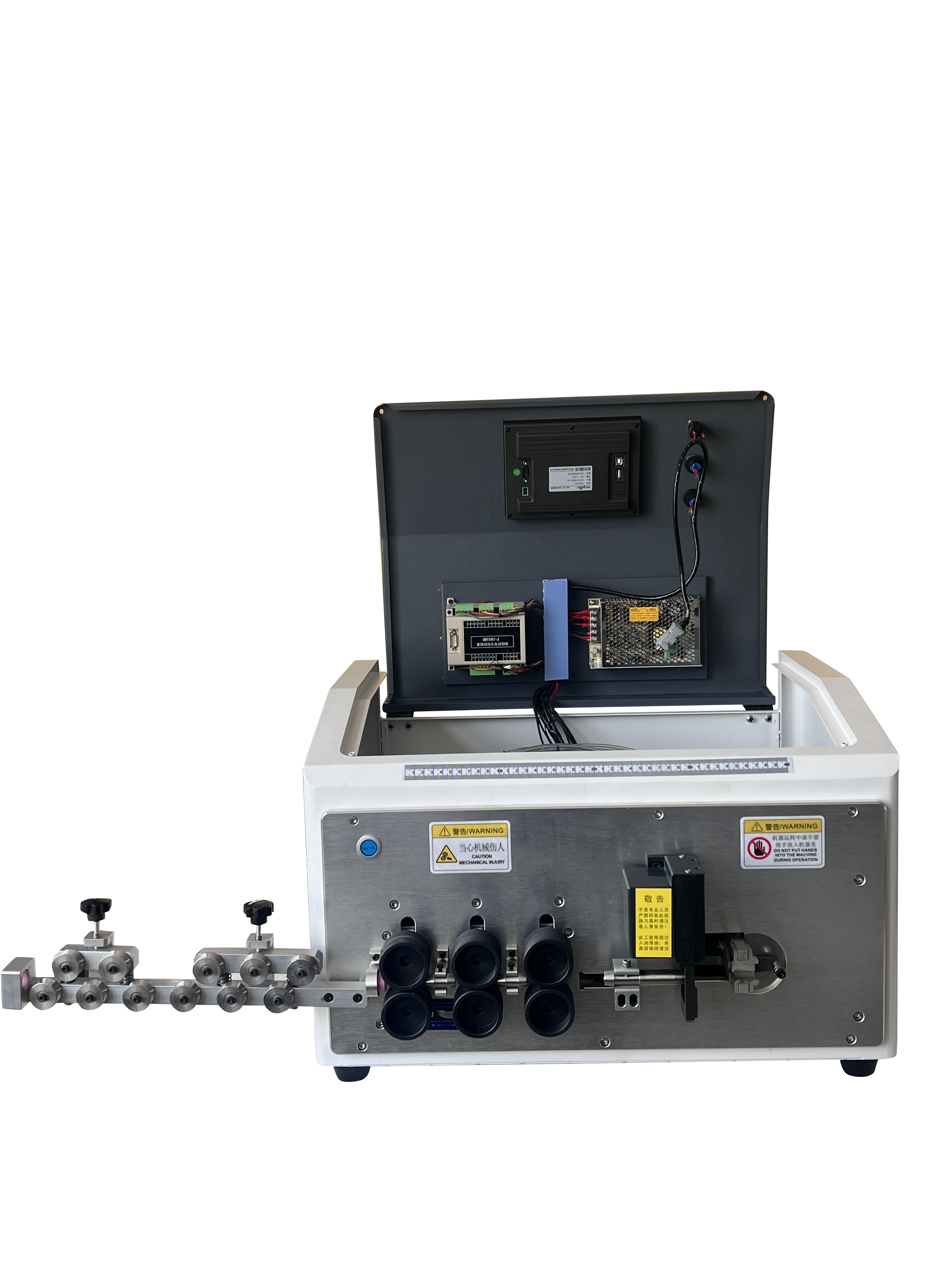 Multi-function 800W Cable Strip Bend Machine Cable Max 35mm² Fully Automatic Wire Stripping 6 Wheels Driving Factory Direct