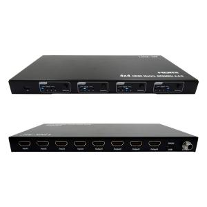 Rs232 4x4 HDMI Matrix Switch Support 4K 60Hz 18Gbps EDID 4 To 4 HDMI Video