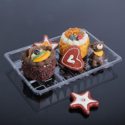 Fabricantes que vendem o alimento descartável plástico personalizado Tray Plastic Food Tray Packaging do quadrado transparente dos PP