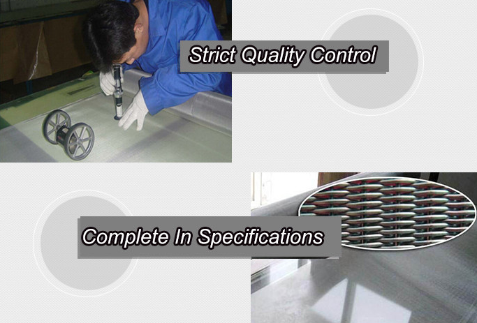 SS302 Plain Weave Stainless Steel Woven Mesh 0.02-0.5mm Wire