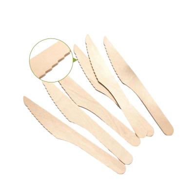 Wheature Disposable Wood Pocket Knife Fruit Knife With Wood Handle Wooden Knife