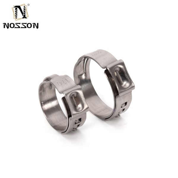 ZINC Finish Standard JIS Miniature Single Ear Hose Clamp Stainless Steel Welding Clamp for Heavy Duty Bolts Plain Surface