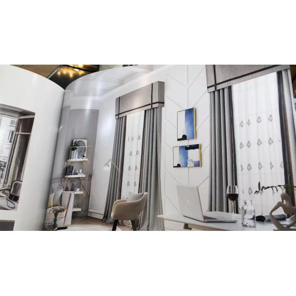 Hollowed White Cotton Lace Embroidery Muslin Curtains Blackout Window Hotels Hospitals