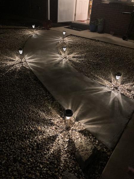 O caminho solar de 2 RGB ilumina a luz de vidro exterior do diodo emissor de luz impermeável para a passagem do gramado da jarda
