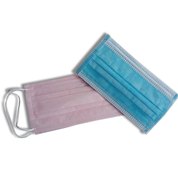 Dental Surgical 3 Ply Disposable Face Mask , Non Woven Protective Mouth Masks
