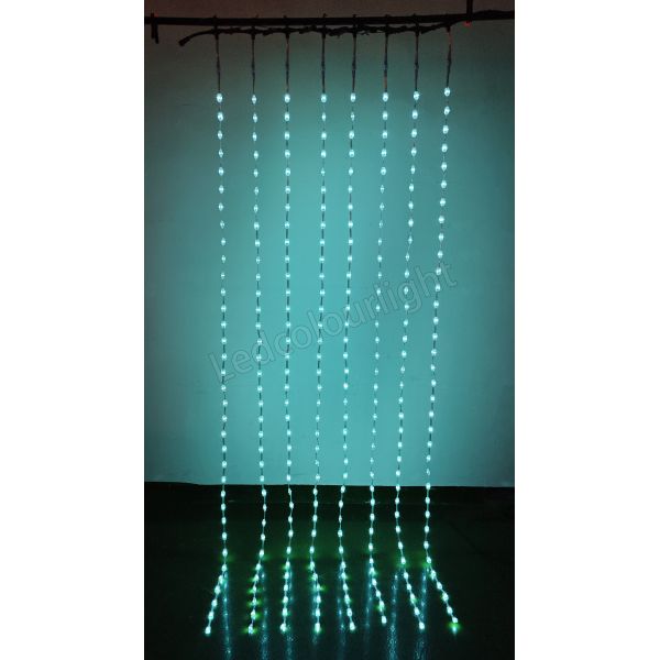 23mm DMX SPI RGB String Lights LED Matrix Curtain String Lights for Events Lighting
