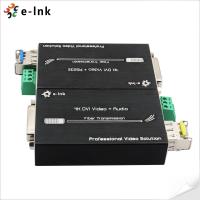 Extensor Mini 4K DVI de Fibra Óptica con RS232 con distancia de transmisión de hasta 80 km por cable de fibra óptica