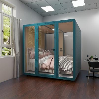 Fully Enclosed Soundproof Sleeping Pod Portable Modular Capsule House