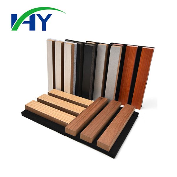 Sound Absorption MDF Acupanel Acoustic Wood Panel Wood Slatted Wall Panels 2400x600mm
