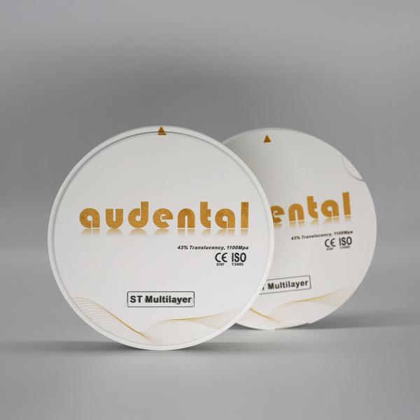 1100Mpa 43% Translucide ST Multicouche Blocs de zirconium pour les facettes lisses Vita 16 Couleur