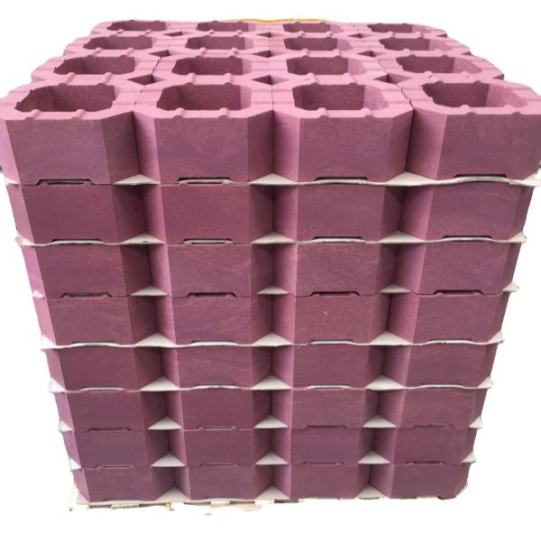 tijolos de carril deslizante de cerâmica de honeycomb industrial com resistência