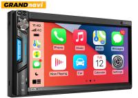 Lecteur multimédia universel pour voiture pour Toyota 7 pouces MP5 Radio avec Carplay Android Auto 7 Couleur boutons lumineux