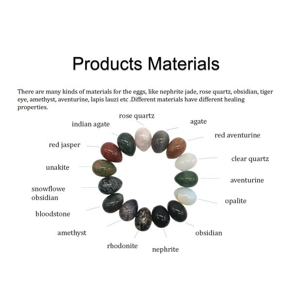 Kegel Healing Natural Yellow Olivine Quartz Jade Stone Yoni Eggs for Vaginal Exercise Love Theme and Hot Products