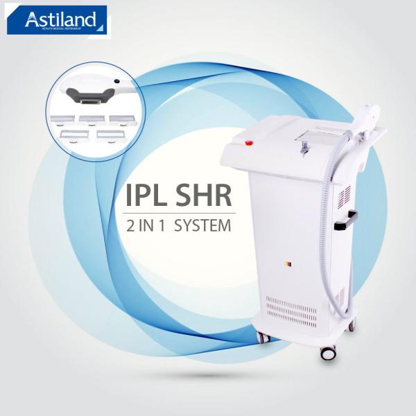 2 In 1 Aesthetics Shr Ipl Machine 430nm 530nm 1200nm Hair Removal Skin Care
