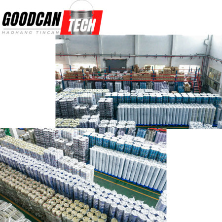 OEM 10L Painted Tin Pails With Lock Hoop 0.35mm Body Thickness Inner Gold Lacquer