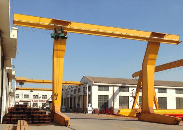 Single Main Girder Hook Gantry Crane 10 Ton MDG Model With Travelling Hoist