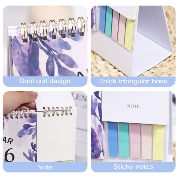 Wholesale Calendar Custom Advent Calendar Table Calendar Desktop Calendar 2026 with Notes Section for Corporate Use