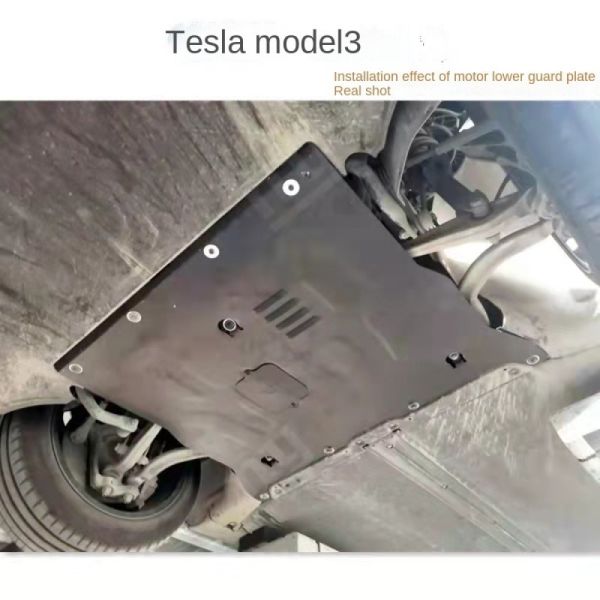 OE 1104312-00-B Black Bumper Lower Guard Plate Chassis Splash Cover for Tesla Model3