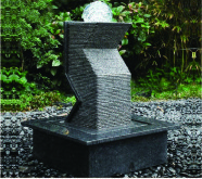 Carved Granite backyard Water Fountains Glass Crystal Balls For Decoration