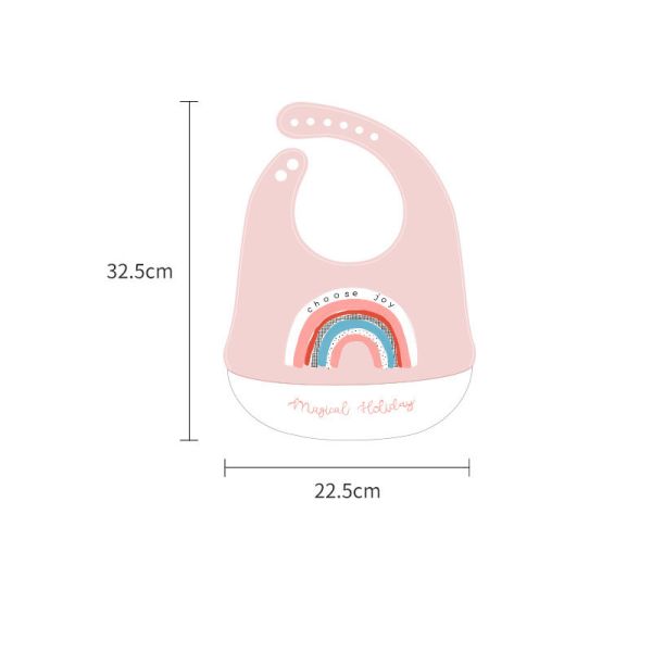 Unisex Waterproof Infant Silicone Small Bibs For Newborns 2 Year 80cm
