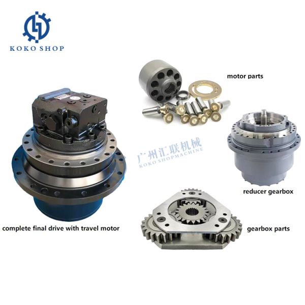 R60 DH55 DH60 EC55 EC60 XCM60 Excavator Travel Gearbox with Motors TM07 TM40 GM40 Final Drive for Excavator Parts