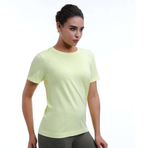 Mesh Panel Compression Short Sleeve Shirts Regular Fit Breathable