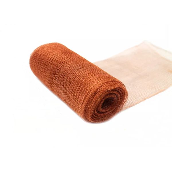 maille de cuivre tricotée par largeur 0.23mm Dia Corrugated Surface de 10 15 20cm