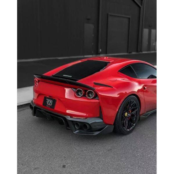 1016 Ferrari Body Kit 812 190mm Carbon Fiber front bumper diffuser Spoiler