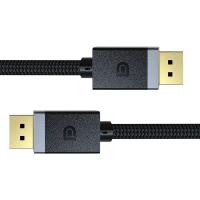 Tensão do PVC dos conectores do ABS do cabo da tevê 4K Displayport do PC de DP1.2 21.6Gbps