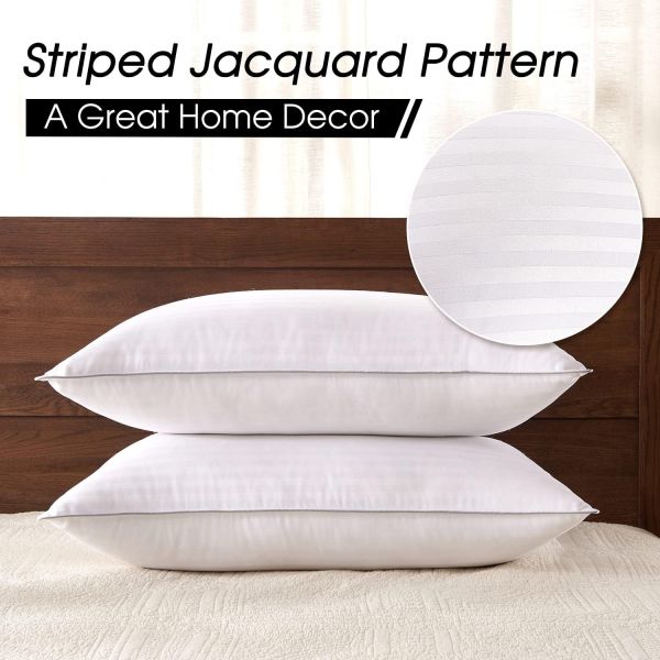 Memory Foam Home Decor Sofa Cushion 2 Pack King Size Bed Pillow for Sleeping 20x36 Inches