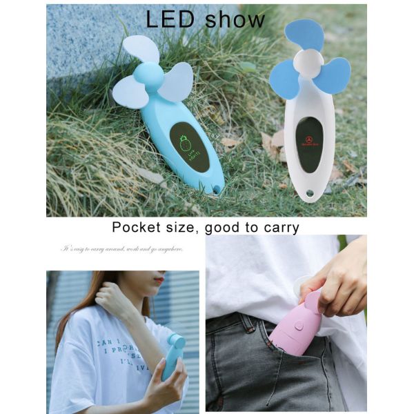 Strong Wind Personal Handheld Fan Battery Operated Small Lightweight Mini Pocket Size