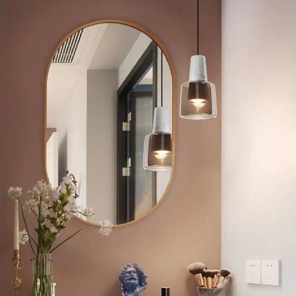 Modernos creativos de vidrio colgando lámpara de luz de lámpara de luz de vidrio para el comedor