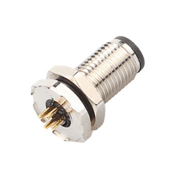 Conector circular de fábrica M5 Código-A Série de painel à prova d'água Flange PCB macho Socket Suporte 3-Core e 4-Core