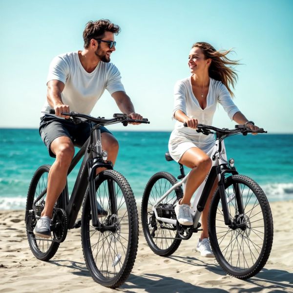 TST M612 Adult City Electric Bike 500W Brushless Rear Hub Motor 36V 7.8Ah Lithium Battery 7-Speed LCD Display Metal Frame