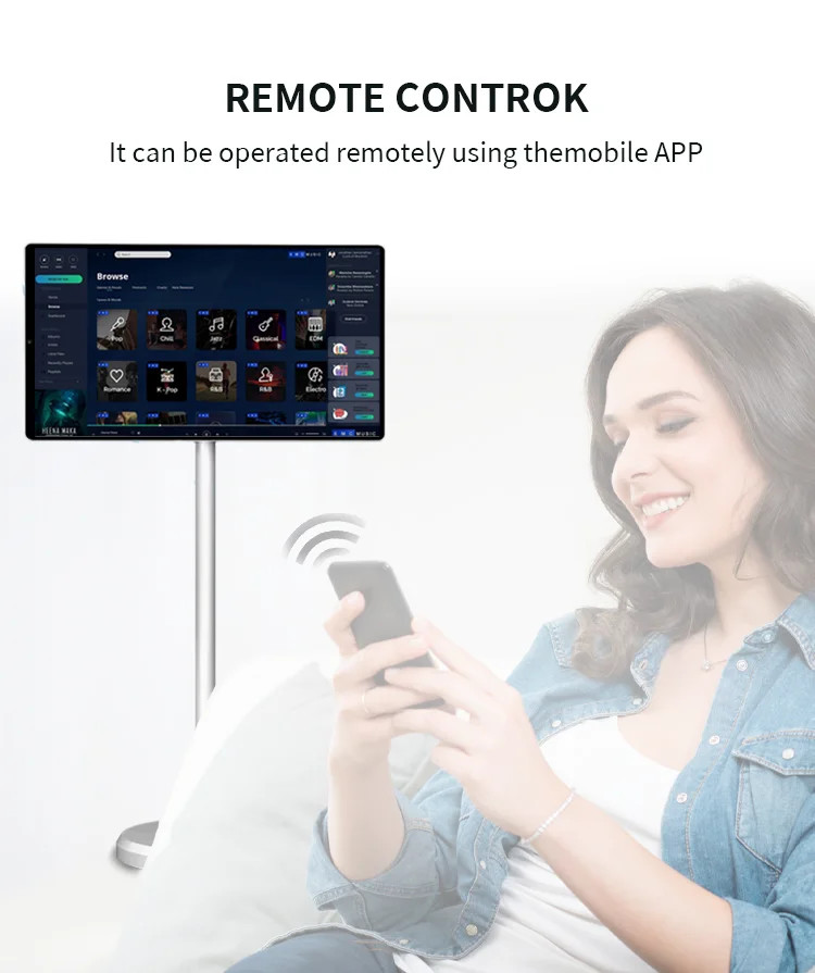 21.5 дюймовый домашний развлечение Lcd беспроводной сенсорный экран Standbyme TV Live Streaming Mobile Smart TV
