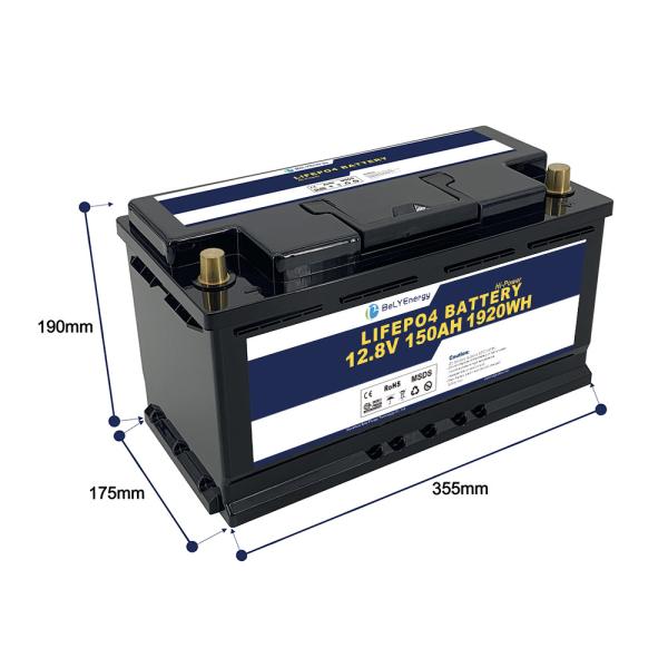 IP65 Lifepo4 Batería para carrito de golf 12v 150ah 1920 Wh