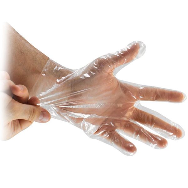In Stock Disposable Plastic Gloves For Housework Cleaning Take Out HDPE Gloves