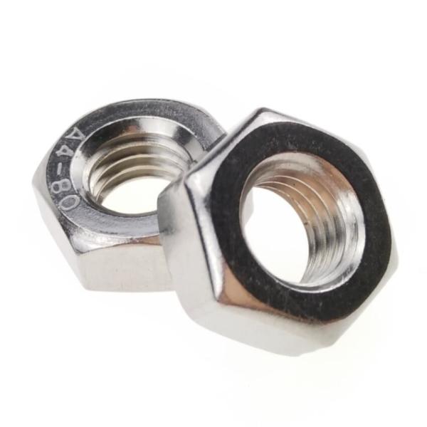 M8 M10 M12 Stainless Steel Galvanized Hex Nut Large Fastening Force Long Life