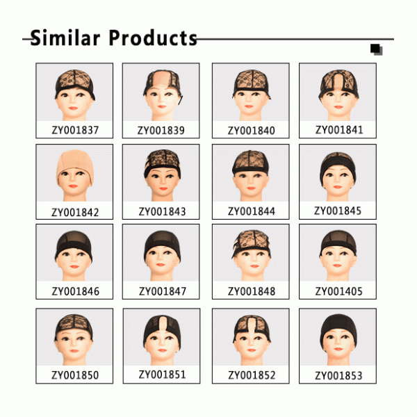 Zy001838 Airy Spandex Wig Cap Antibacterial Skin-Friendly Not Hot Not Itchy