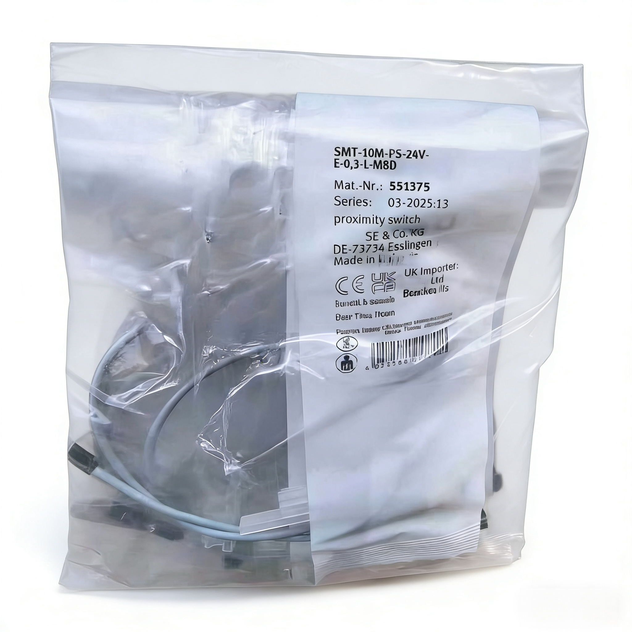 51375 Magnetic Pneumatic Cylinder Position Proximity Sensor P67 Industrial Control Automation Protection
