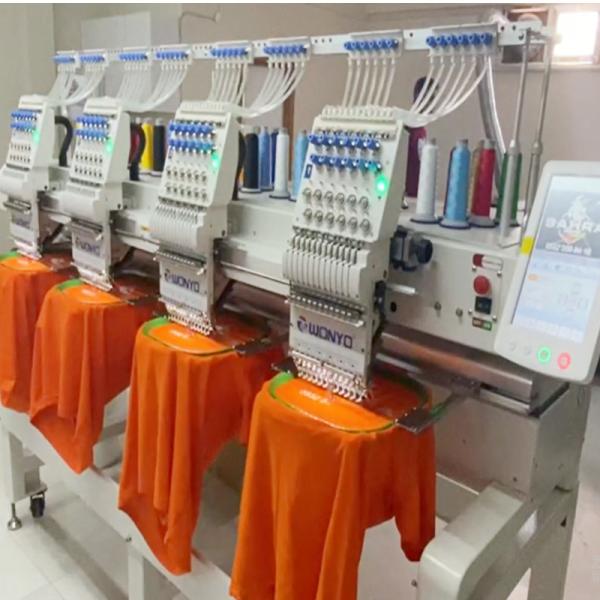 Wonyo Width Voltage 4 Head Computerized Embroidery Machine for Caps and T Shirts