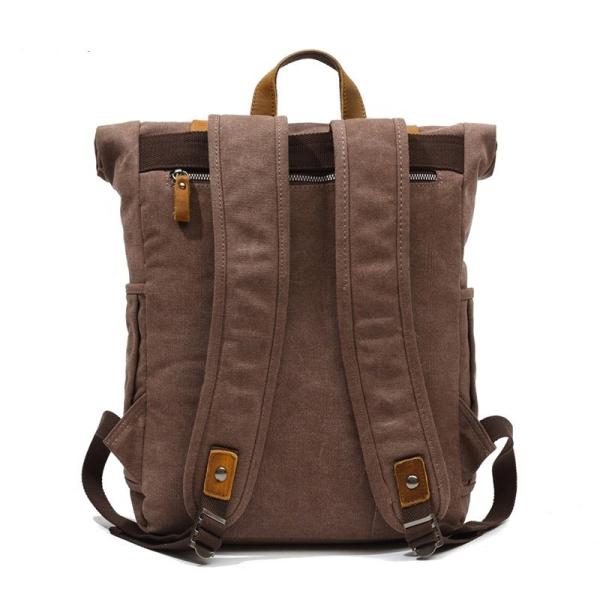 Men's Retro Work Laptop Rucksack , Student Outdoor Wear Resistant Travel Bag