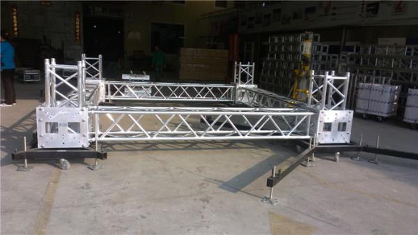 Indoor Outdoor Events Light Truss 387mm Silver Square Spigot Truss