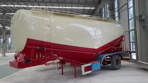 Bulk Cement Transport Truck Trailer Semi-Trailer Carriers with Air Compressor Made from Steel