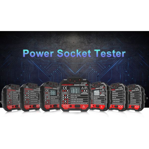 HABOTEST Wall Socket Tester 90~230V Voltage Measurement LED Indication With RCD Test