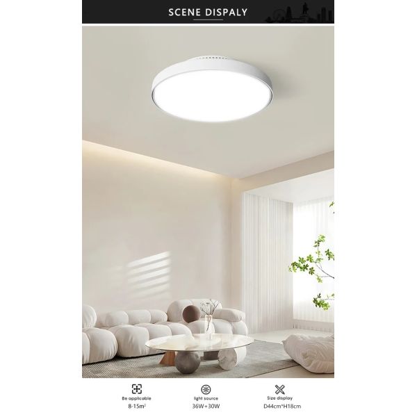 Bedroom Home Decoration white Invisible Bladeless Remote Control Dimming Electric Fan (WH-CLL-69)